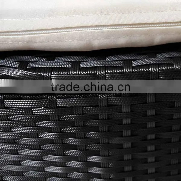 Black Garden Furniture Luxury Leisure Rattan Bed photo-5