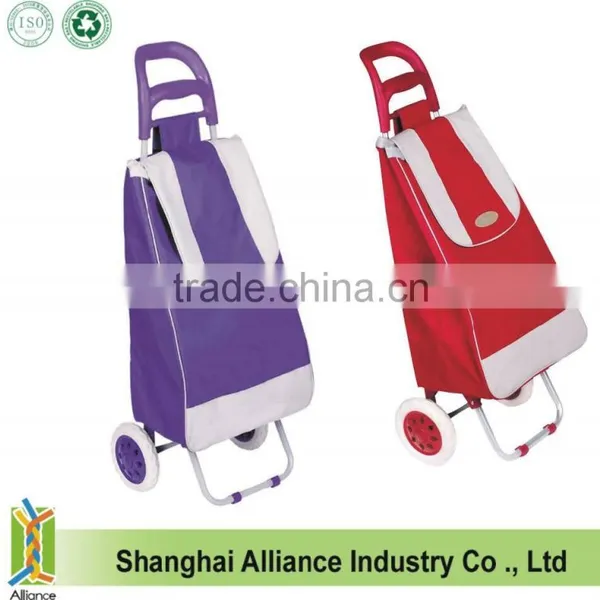 Folding Lightweight Wheeled Grocery Cart Shopping Trolley Bag photo-3