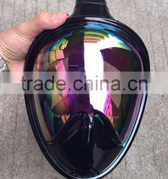 Magic Color Plating Snorkel Mask Full Face Protect Eyes Fashionable Mask for Diving Swimming photo-2
