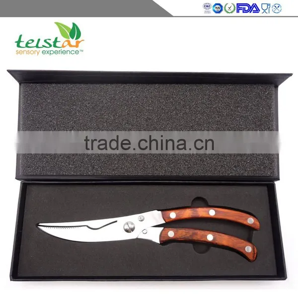 Manufacturers Selling Chicken Bone Cut Wooden Kitchen Scissors High-end Gift Box photo-2