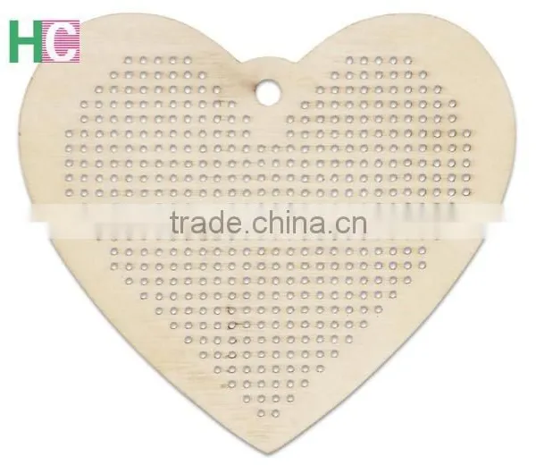 2017 New Product Wooden Cross-stitch Key Chain for DIY photo-2