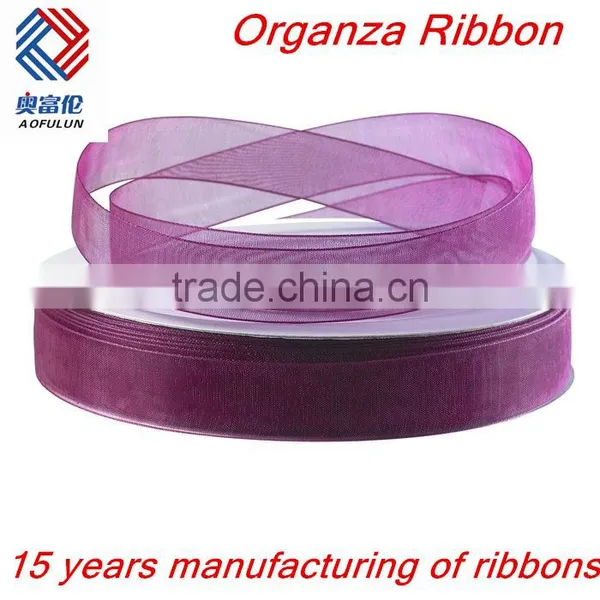 2015 Wholesale Colorful Organza Ribbon 3mm Wide photo-5
