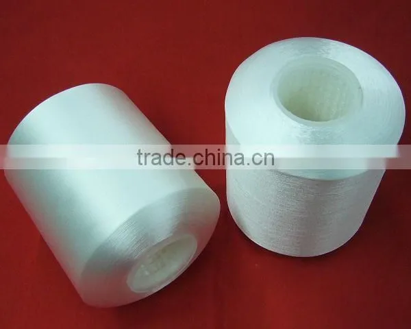 High Tenacity Polyester Thread Bright Raw White (filament Twisted Yarn ) 45D-420D/2ply/3ply photo-5