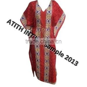100% Polyester Printed Beachwear Kaftan photo-5