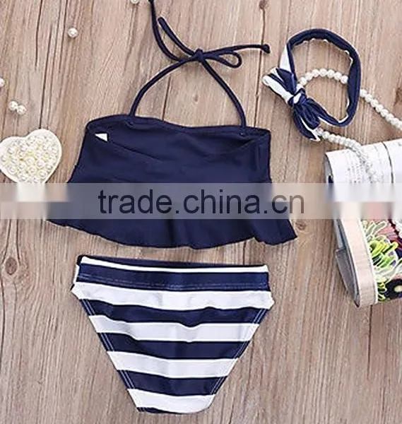 Wholesale Baby Girl Swimsuit Navy Design Innovative Products Ideas From China photo-3