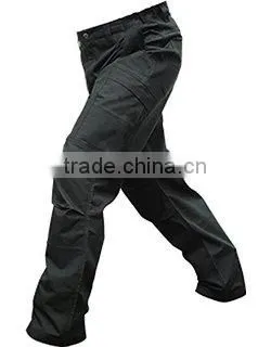 Mens Cargo Combat Work Black Trousers Security Black Pants photo-3