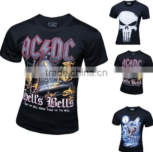 Mens O Neck Fashion Tshirt With Cartoon Pattern photo-3