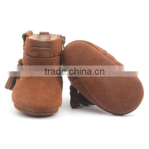 2017 Factory Derictly Wholesale Cheap Leather Baby Shoes of Boots photo-2