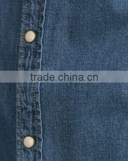 Denim Shirt, Men's Short Sleeve Shirts photo-4
