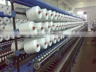 Wuhan Supplier Wholese Raw White Ne 20/2 100 Percent Virgin Polyester Spun Yarn for Kniting photo-5