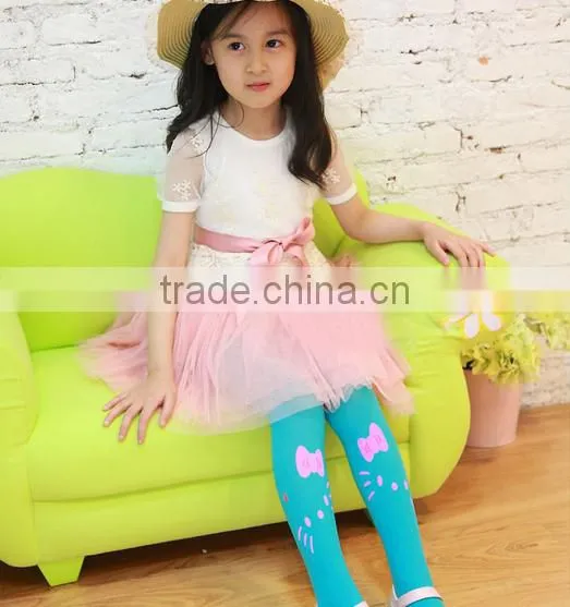 Baby Girl Children Kids Pantyhose Stocking Velvet Kitty Cat Dancing Pantyhose 12 Candy Colors photo-3