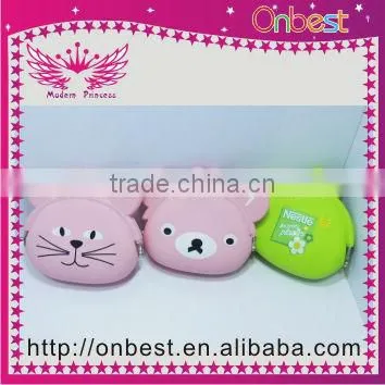 Lovely Cat Ear Silicone Rubber Change/coin Purse