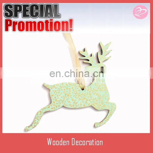 Reindeer Stag Christmas Hanging Decoration or Gift Tag in Duck Egg Blue