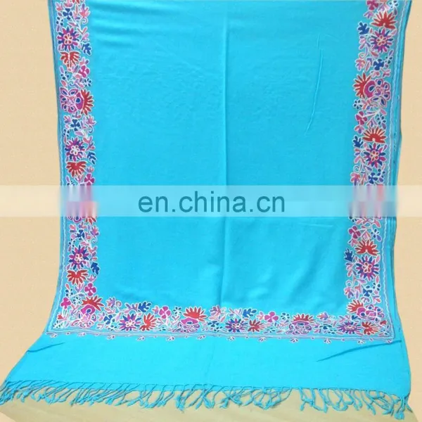 Pashminas Wool Shwals With Embroidered photo-3