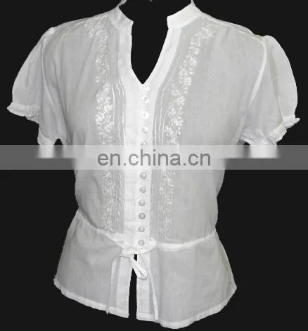 100% Cotton Ladies Blouse 2017 photo-2