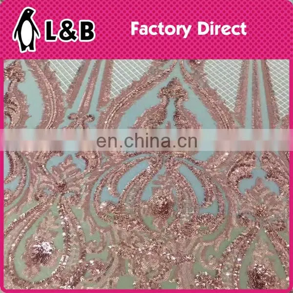 2017 Multicolor Textile Fabricembroidery Polyester Chemical Lace Fabric photo-4