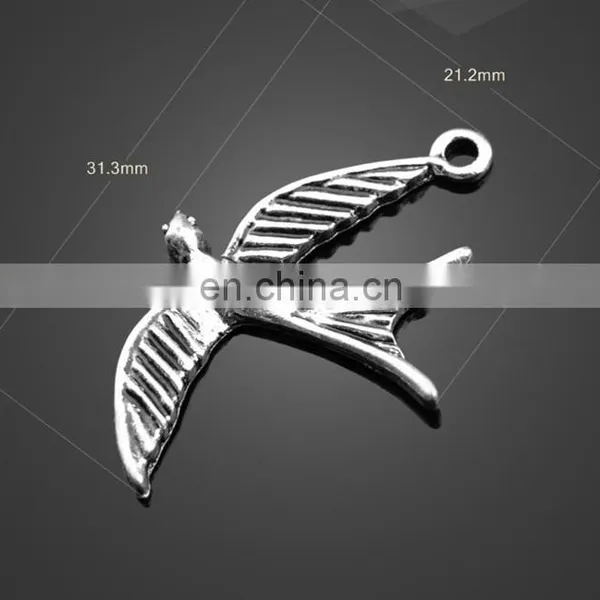 Wholesale Animal Bird Peacock Shape Pendant Alloy Pendant Jewelry Accessories photo-6