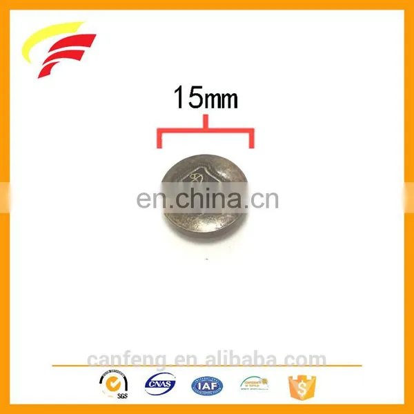 ODM Zinc Alloy Metal Custom Snap Button With Emboss Logo photo-3