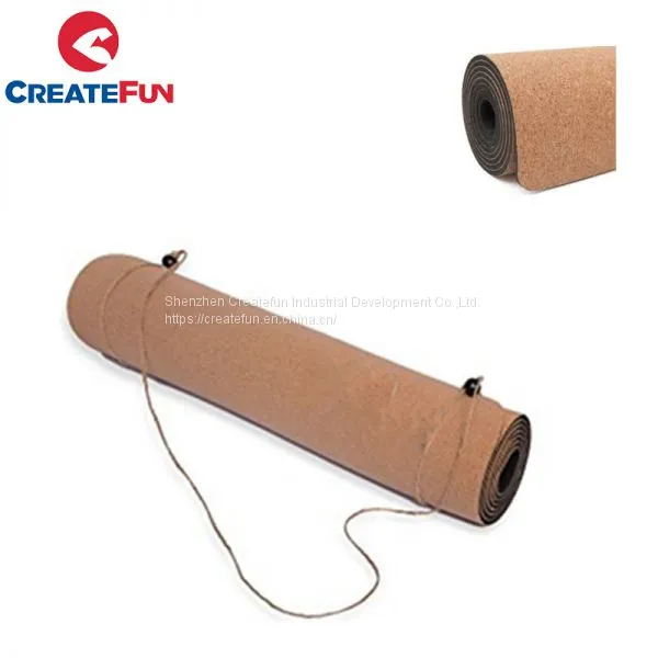 CreateFun Eco Friendly Rectangle Travel Yoga Mat With Strap photo-4