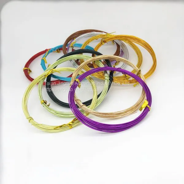 Aluminum Coil Wire 0.8mm-5.00mm Bulk Craft Wire Craft Supply Anodized Aluminum Wire photo-3