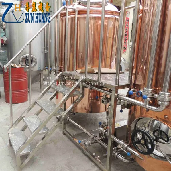 High Quality 300L Beer Brewing Equipment Red Copper Beer Setup for Pub, Bar, Restaurant photo-5