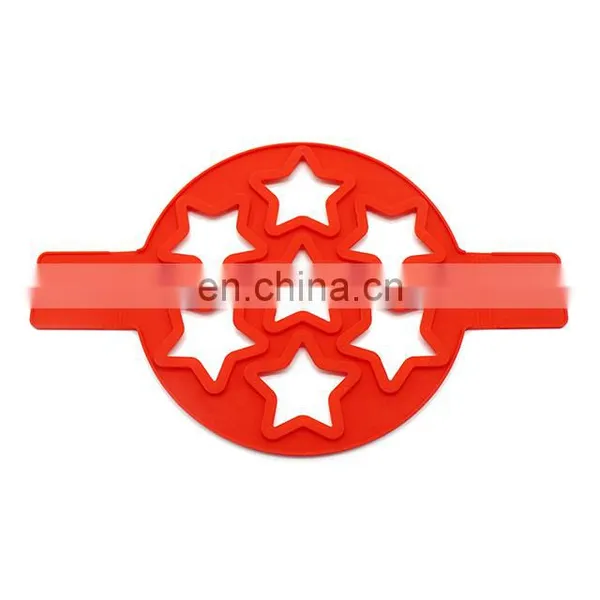Customize Silicone Star Shaped Fried Egg Ring Omelette Egg Ring Pancake Poach Mold photo-3