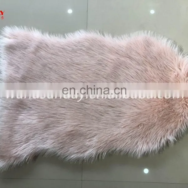 2019 News Faux Fur Rug With Lurex Suede Backing photo-3
