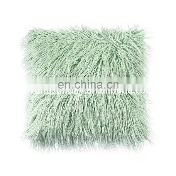 Faux Sheepskin Cushion Cover,Good Quality Fashion Sofa Chair Fake Fur Cushion photo-3