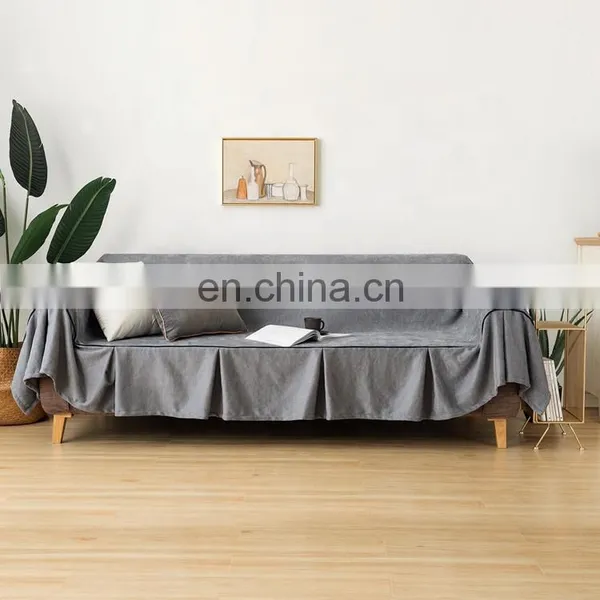 Chinese Manufacture Dust- Proof Couch Cover Set Sofa Protector Chenille 100% Polyester Embroidered Sofa Cover photo-2