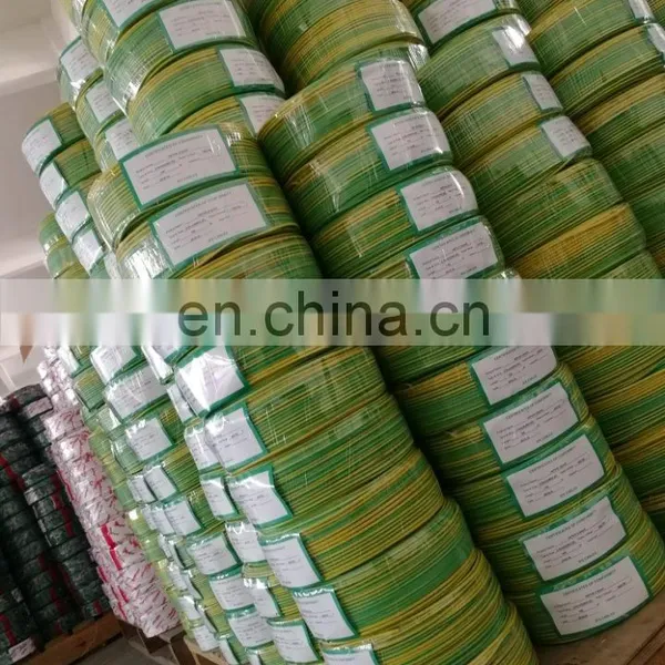 2021 Year Hot Sale Yellow Green Earth Wire 6mm2 Earth Cable photo-2