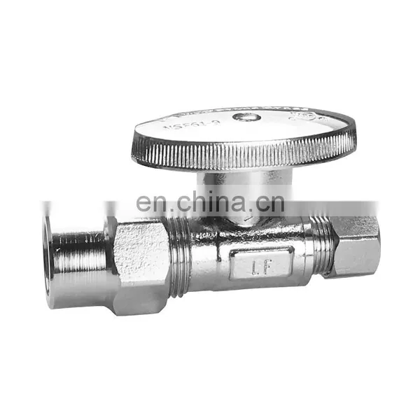 Hot Sell Two-way Chrome Plated NSF CUPC Angle Valve