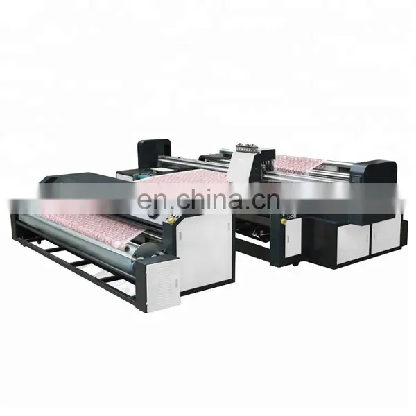 Industrial high speed Plate Type Digital textile Cloths Printer Flatbed Printer
