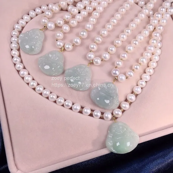 Pearl and Jade Necklace photo-3