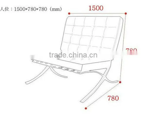 High Quality Modern Style Comfortable Barcelona Chair Quality Choice photo-6