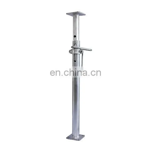 Certified Building Material Scaffolding Factory Q235 Steel Prop Galvanized Adjustable Jack in Stock