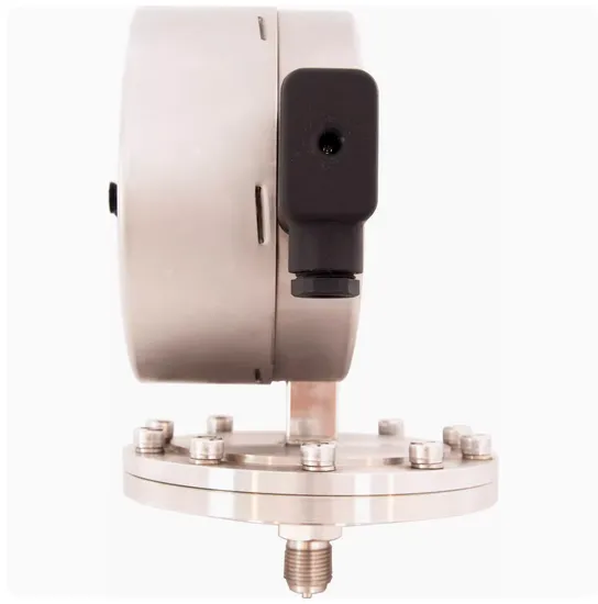 All Stainless Steel Inductive Electric Contact Diaphragm Pressure Gauge 4-20mA photo-3