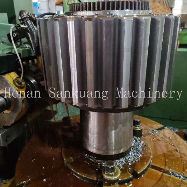Bevel Pinion Shaft 45# Steel Induction Hardened Surface 50-55 HRC Straight Bevel Gear Pair