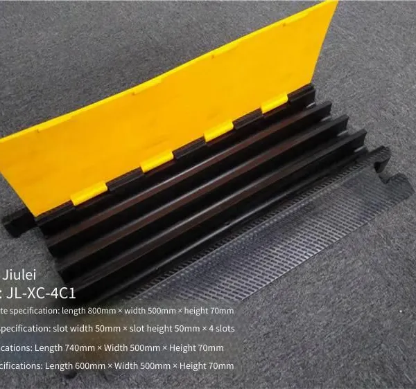 Jiulei Brand Jl-xc-4c1 Road Surface Cable Cover Plate. Dimensions: Length 800mm × Width 500mm × Height 70mm. Inside the Grooves: Groove Width 50mm × Groove Height 50mm × 4 Grooves photo-2