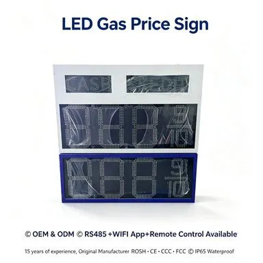 Custom 8 10 12 Inch 8.889/10 8888 LED Gas Station Price Display