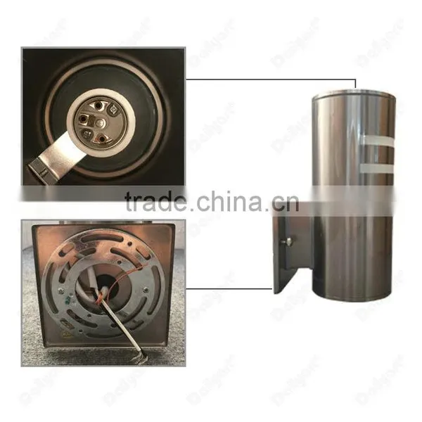 Modern Brushed Nickel Finish Waterproof Outdoor Wall Lamp photo-5
