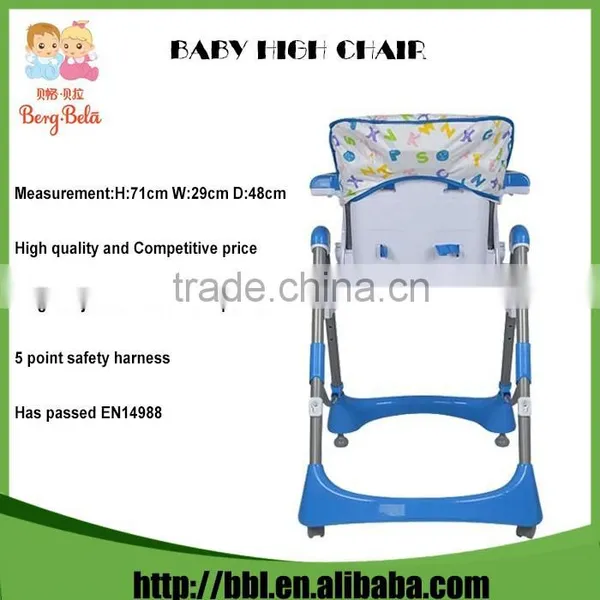 2016 Promotion New Design Foldable Monogram Modern Colourful Cute Cheap Portable High Chair photo-6