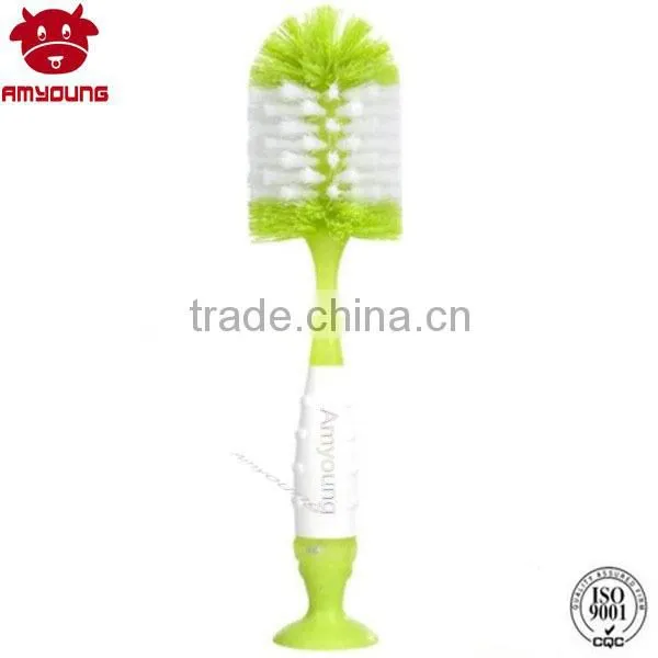 2015 Promotional Gift Multi-color Soft Nylon Bottle Cleaning Brush, Hign Quality Baby Milk Straw Nipple Botte Brush photo-2