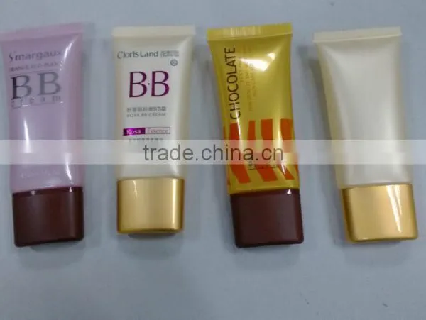 Plastic Packaging Oval Cosmetic Make up bb Cream Tube Silvery Cap photo-4