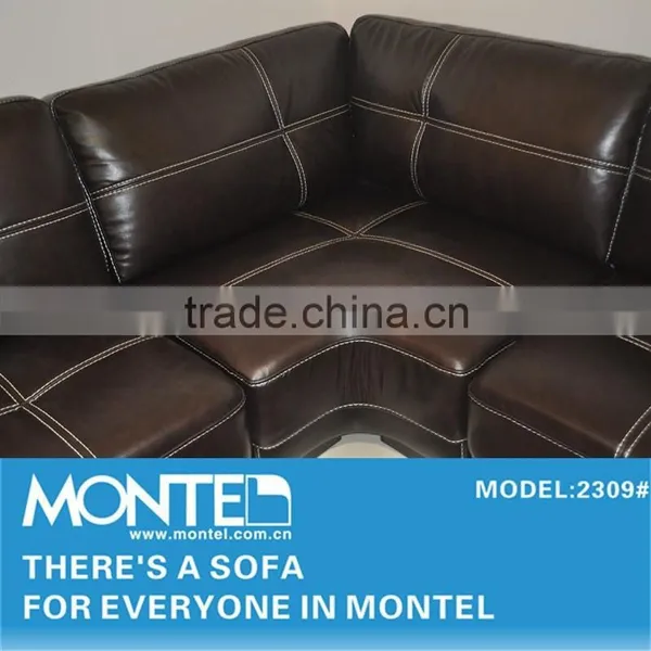 Leather Sofa With Foot Stool photo-6