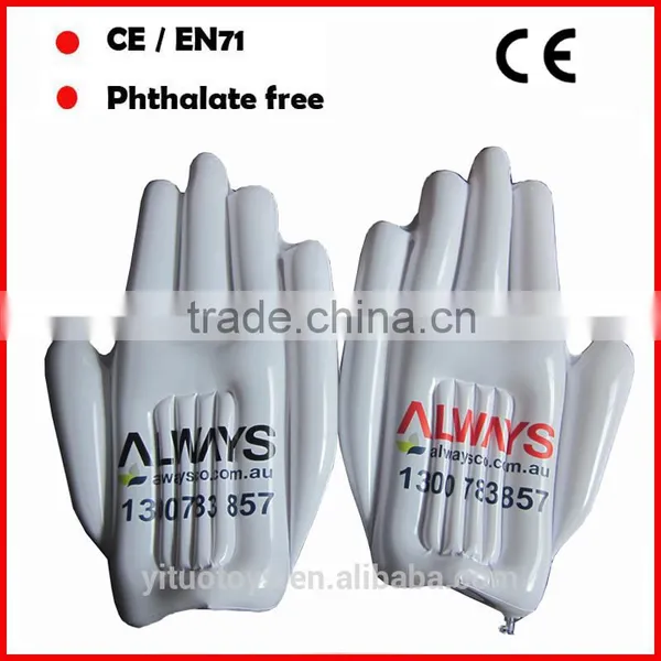 Cheer Inflatable Palm Red and White Inflatable Hands photo-6