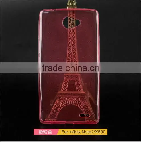 Keno 0.3mm Ultra Thin Clear Rubber Soft TPU Matte Back Cover Case for Infinix Note 2 X600 photo-5