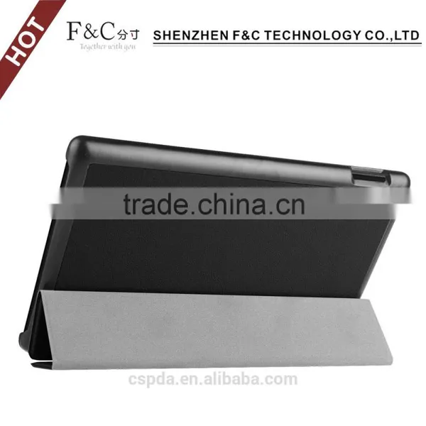 High Quality Hot Pressed Leather Case for 2015 Amazon New Kindle Fire HD 8 photo-4