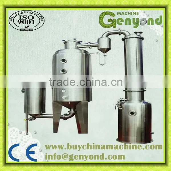 Single effect evaporator for juice