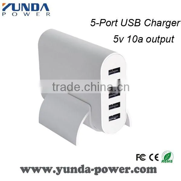 5 Port USB Mobile Phone Charger 5V 10A Output photo-2