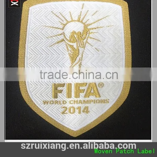 High Grade Woven Tech Adhesive Iron-on Soccer Patch photo-2